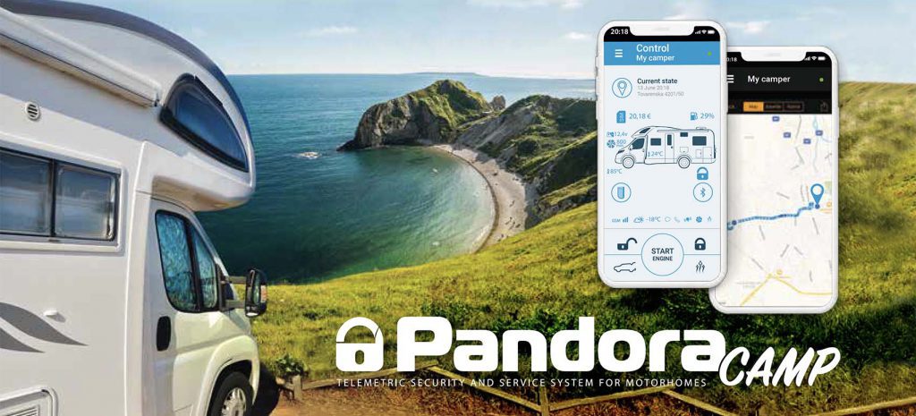 Pandora Camp Wohnmobil Alarmanlage mit GPS Ortungssystem und Smartphone App