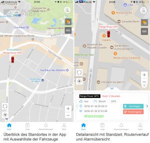 kostenlose Smartphone App für GPS Ortungssystem