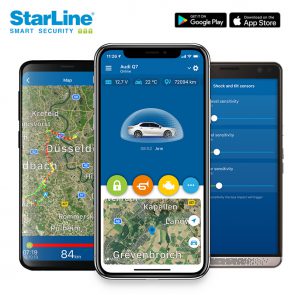 Starline S66-2 Autoalarm mit Wegfahrsperre, GSM, Bluetooth TAG (2x), ohne GPS Ortungssystem, zu steuern über Starline Smartphone App zum Festpreis inkl. Montage 959€