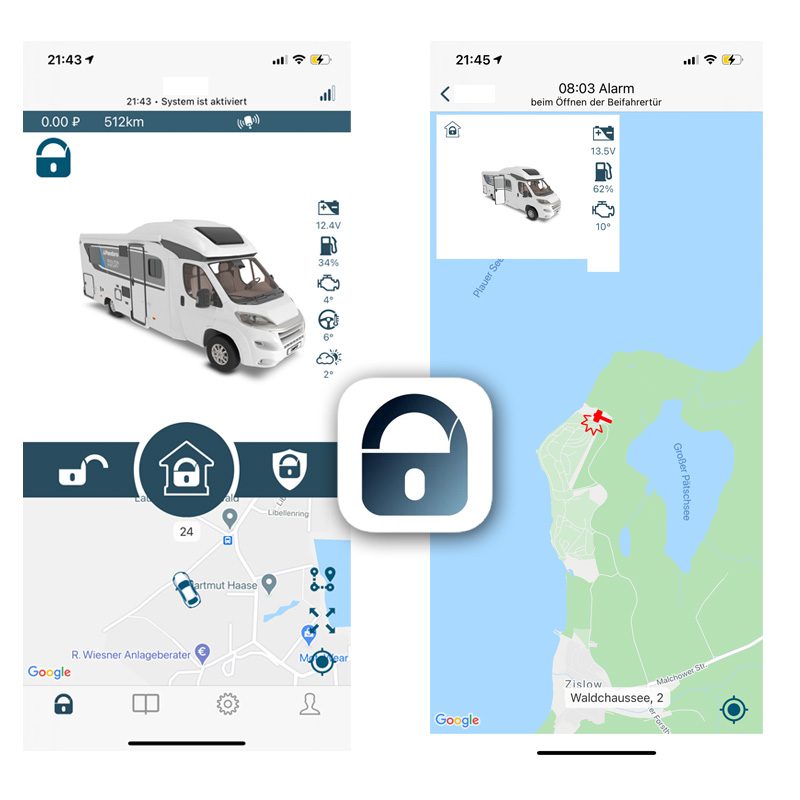 Pandora Camper Wohnmobil Alarmanlage mit Ortungssystem & Smartphone App -  Autoalarm Berlin
