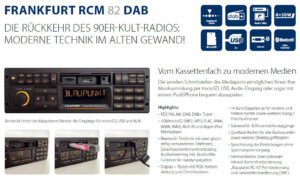 Blaupunkt Frankfurt RCM82 DAB Youngtimer Radio 2